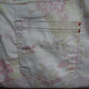 White Floral Jeans Atelier Gardeur Women's Size 44